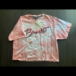 Brunette x Juicy Couture tie die tee size M/L
